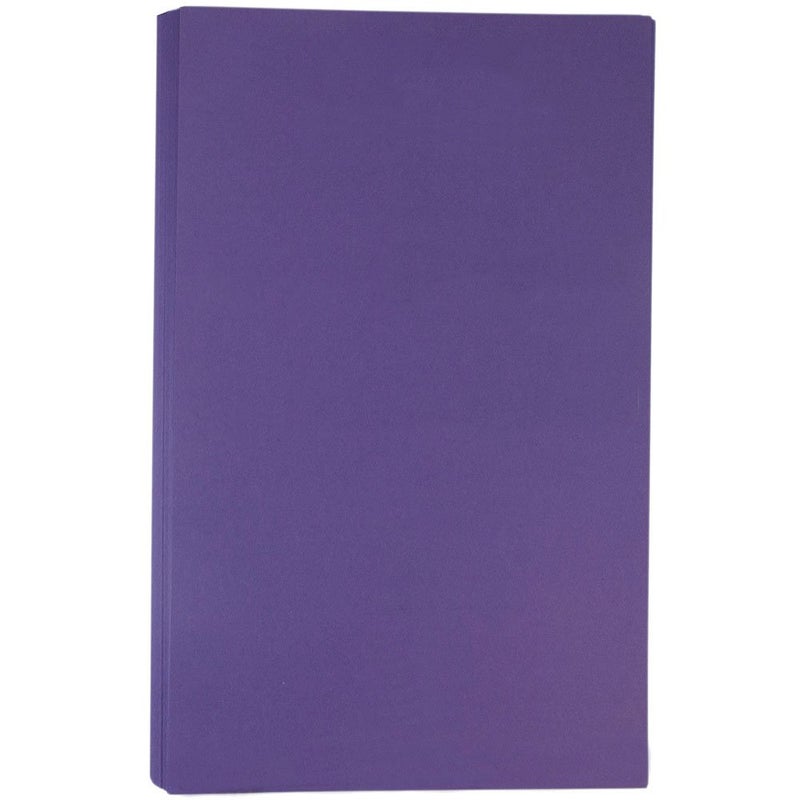 JAM PAPER Legal Matte 28lb Paper - 105 gsm - 8.5 x 14 - Dark Purple - 50 Sheets/Pack - Image 1