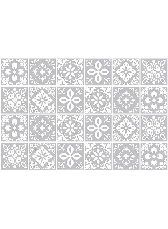 Wall Tile Sticker 15Cm 6 Inch 2Light Gray Cement Art Home Decorations Stick On Tiles Decals Splashback For Kitchen Decor Bathroom Ideas Peel And Stick Backsplash Tile Paint