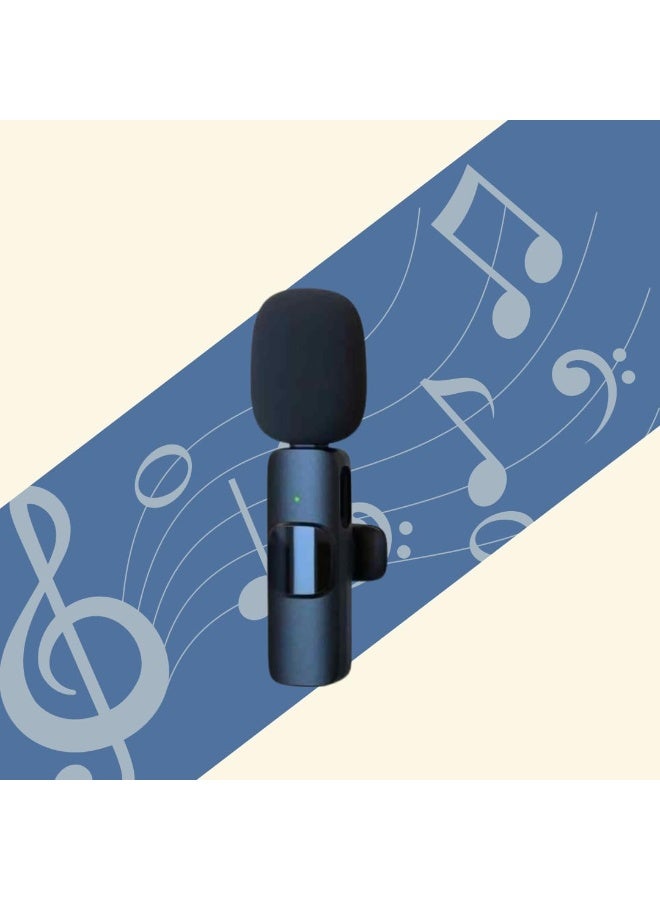 3-in-1 Wireless Lavalier Microphone – USB-C Mic for iPhone, iPad, Android & Cameras – 7-Hour Battery, Noise Reduction – Ideal for YouTube, TikTok & Vlogging – Single Mic, Black - Image 4