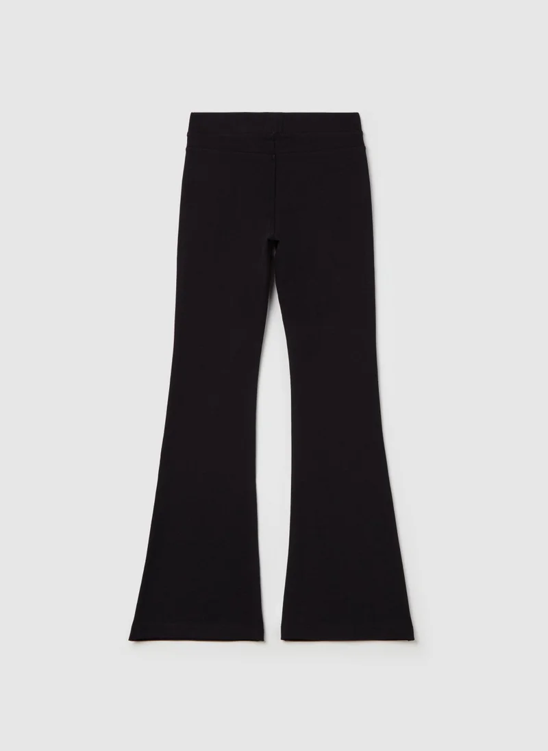 او في اس Flare-Fit Treggings In Stretch Cotton