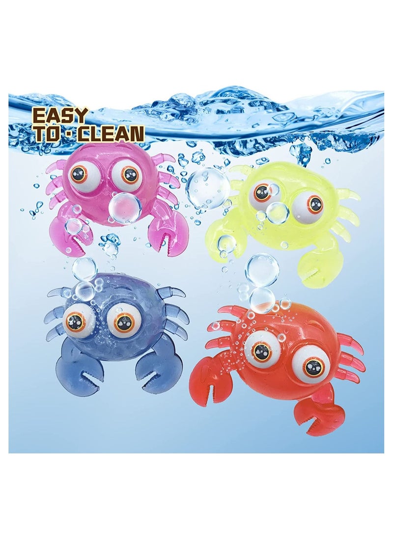 SYOSI - SYOSI Crab Stress Relief Balls, Gel Water Beads Anxiety Relief Squeezing Balls, Funny Toy Filled with Water Beads, for Kids and Adults, Four Colors, Set of 4 - Image 1