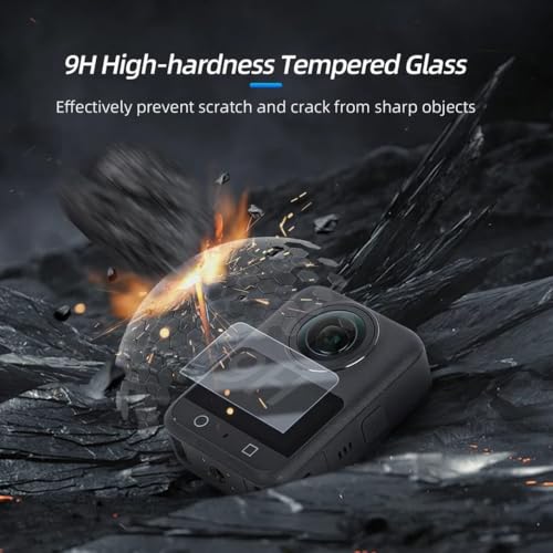 GetZget® Tempered Glass Compatible with Dji Osmo 360 Camera screen protector Guard 9H Hardness 2d Curved edge HD Clarity accessories - Image 5