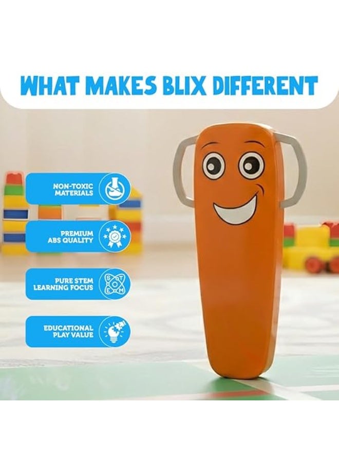 بليكس لعبة بليكس كويكي تشارج - لعبة تعليمية قابلة لإعادة الشحن للأطفال، مجموعة علوم الدوائر الإلكترونية، لعبة تجارب الإحساس الموسيقي والتوصيل، هدية تعليمية للأولاد والبنات من سن 5، 6، 7، 8، 9 سنوات فما فوق (برتقالي) - Image 5