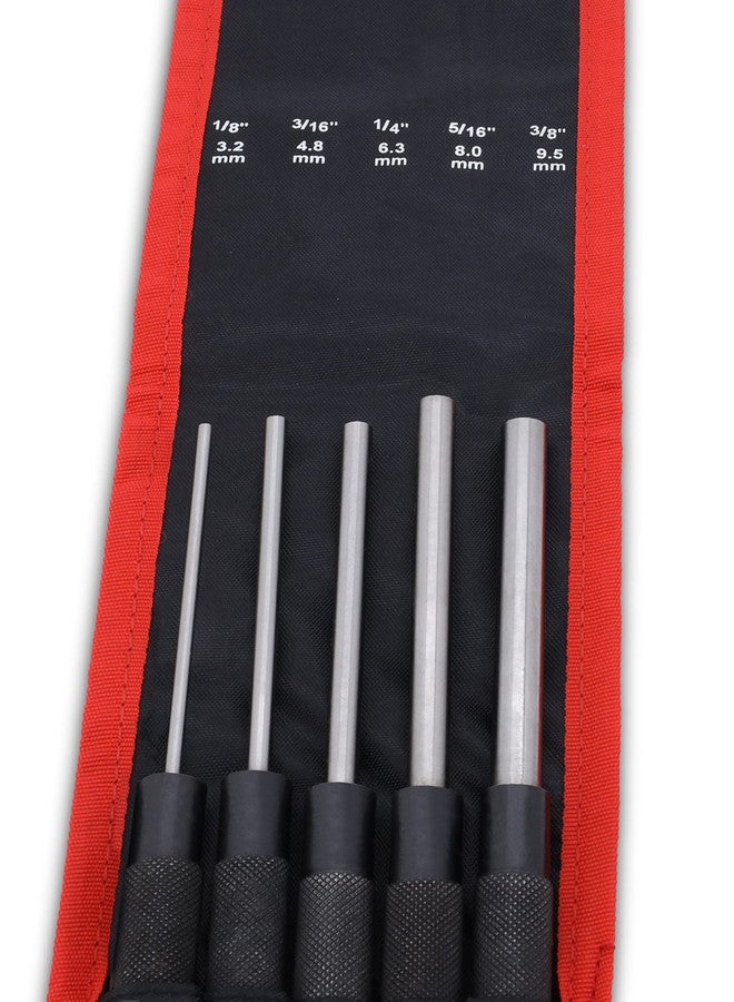 Exxo إكسو | طقم ثقوب دبابيس طويلة من ٥ قطع | ٨ بوصات | ١/٨ بوصة، ٣/١٦ بوصة، ١/٤ بوصة، ٥/١٦ بوصة و٣/٨ بوصة | يتضمن جراب تخزين | لإزالة الدبابيس - Image 3