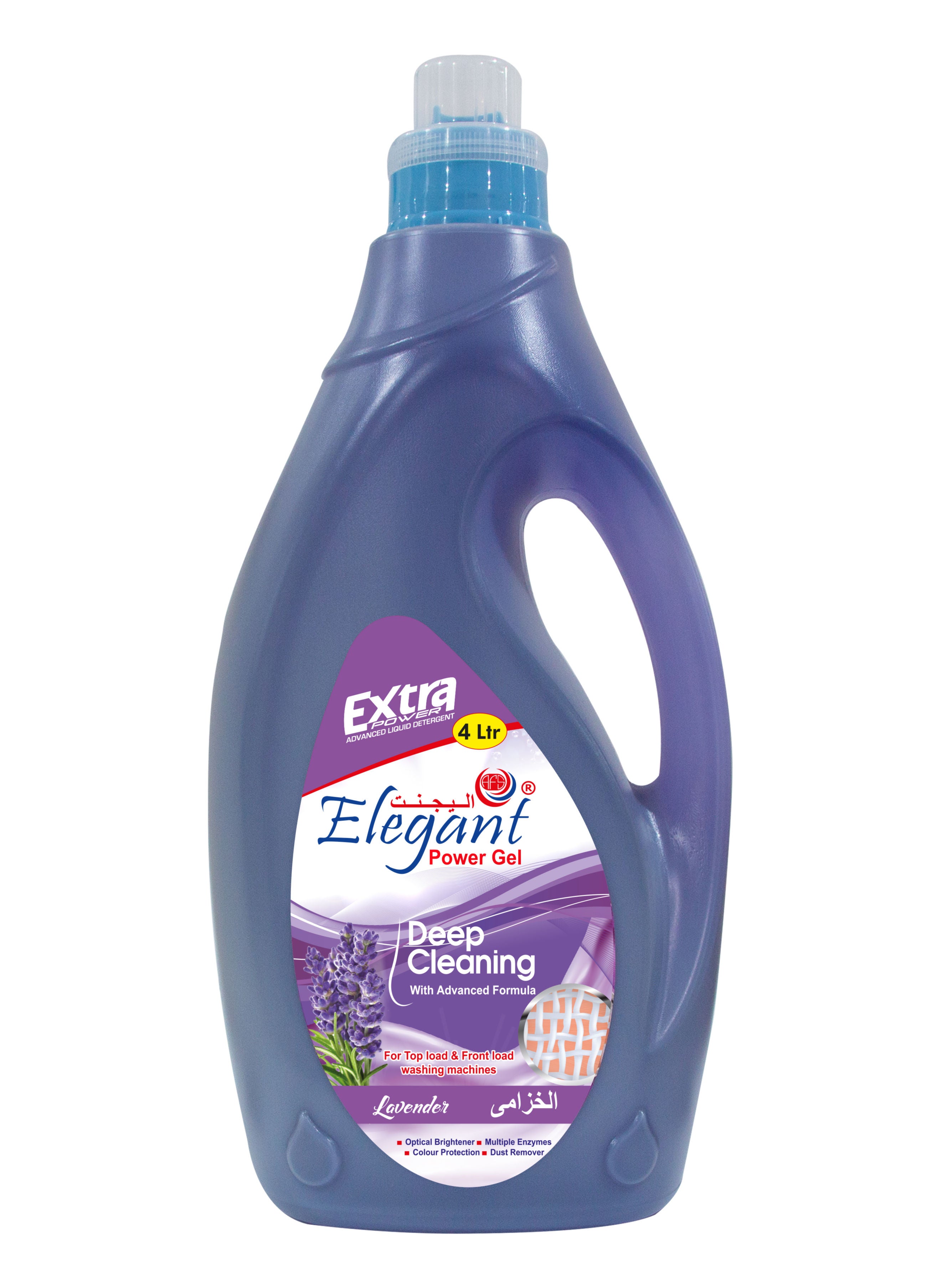 Elegant Lavender Deep Cleaning Power GEL 4 Liter Liquid Laundry Detergent 