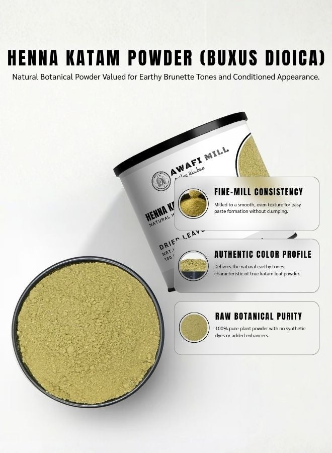 AWAFI MILL Henna Katam Powder | Natural Henna Powder - 100 g | 3.5 Oz - Image 5