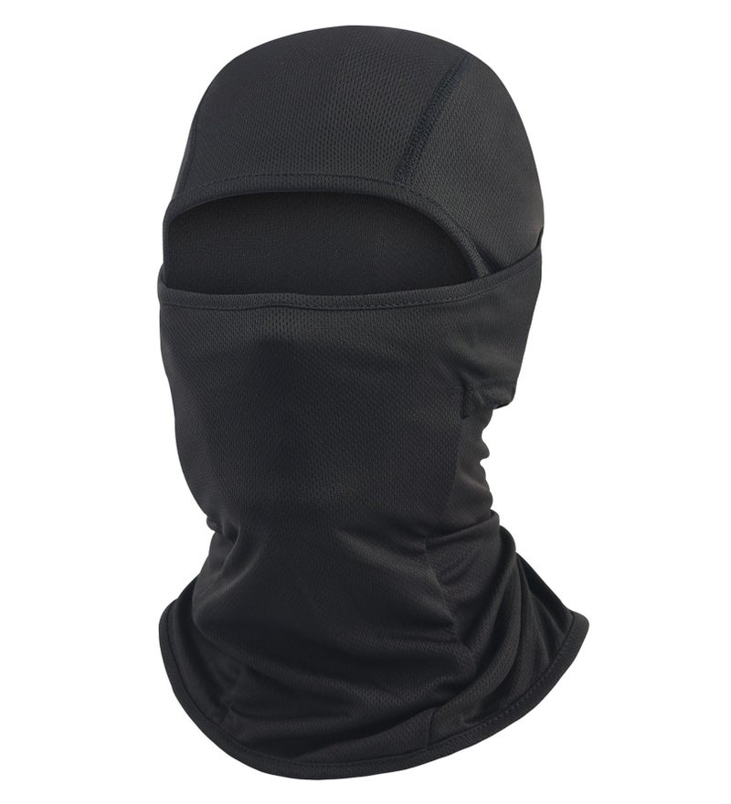 AILONSHAWN Black Balaclava Ski Mask Full Face Mask Men Shiesty Ski Mask for Men Women Motorcycle Summer Face Cover Sun UV Protection Football Snowboarding - Image 1