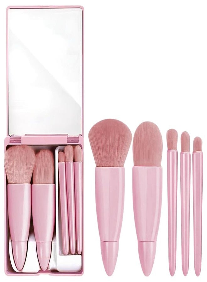 QUERYZEN BROLIX Makeup Brush Set Soft Synthetic Brushes for Face, Eyes, Foundation, Blush, Contour, Eyeliner & More | Portable Cosmetic Kit for Travel & Daily Use (5 Pcs) - Image 4