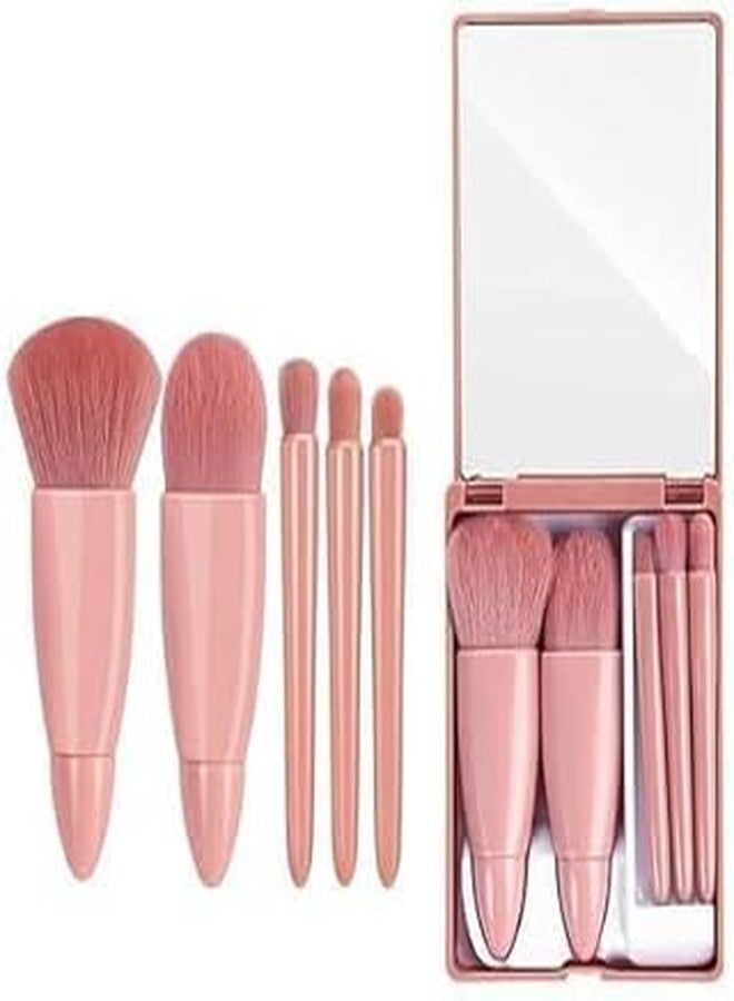 QUERYZEN BROLIX Makeup Brush Set Soft Synthetic Brushes for Face, Eyes, Foundation, Blush, Contour, Eyeliner & More | Portable Cosmetic Kit for Travel & Daily Use (5 Pcs) - Image 5