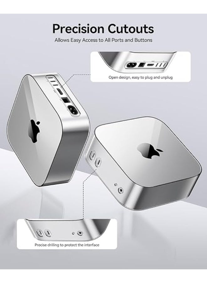 ORICO TPU Case for Mac mini M4, Protective Cover, Precision Fit Sleeve, Slim Shell Design, 360° Omnidirectional Protection & Efficient Heat Dissipation, Anti-Scratch, Black, TP24-1 - Image 2