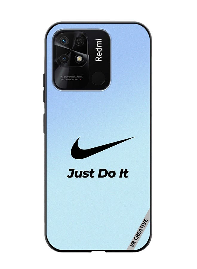 VR CREATIVE Protective Case Cover For Xiaomi Redmi 10C Nike Logo Blue Design Multicolour - Image 1