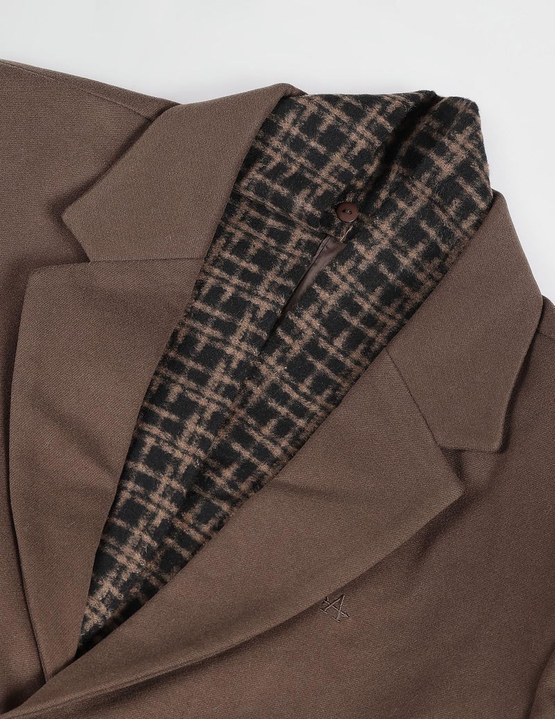Arrow Men's Polyester Trench Knee Length Coat (ASAGJK4790_Brown, 2XL - Image 4