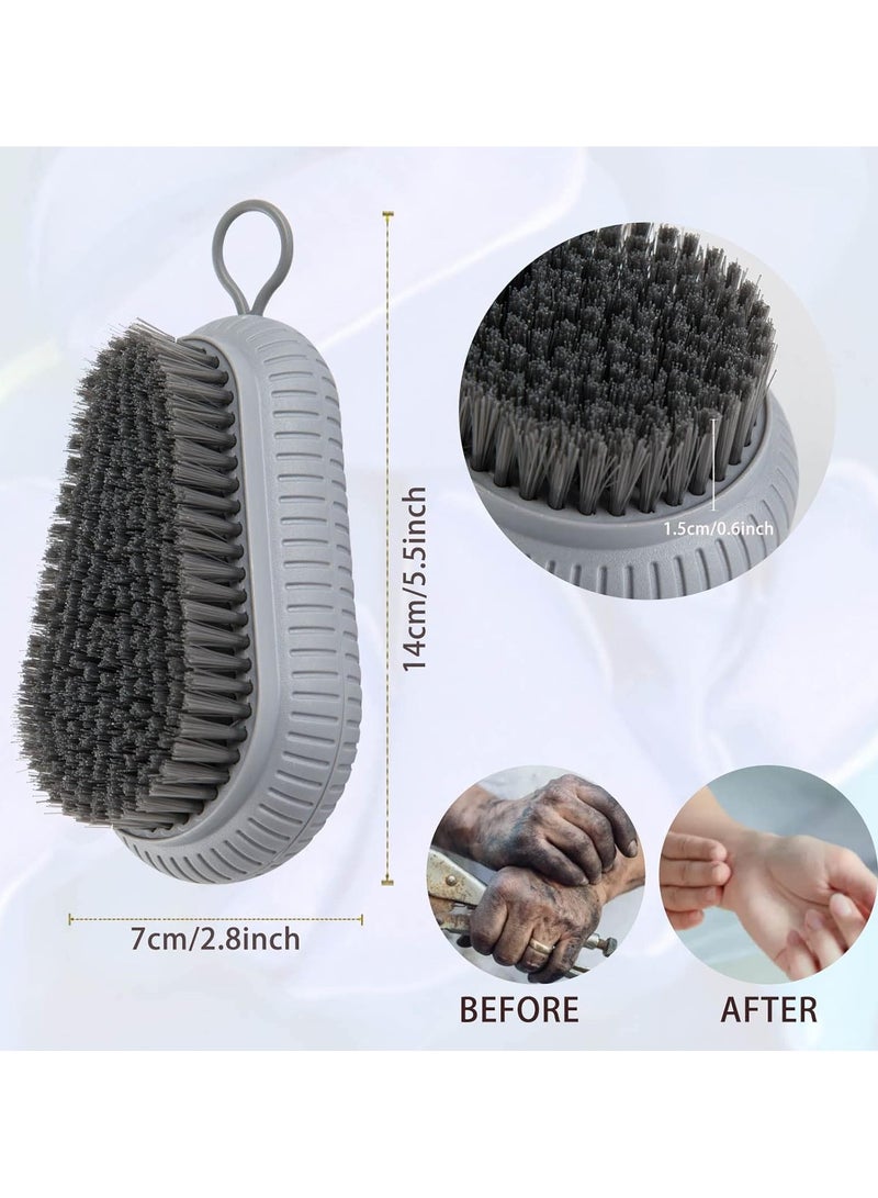 CMGTYYD 2 Pcs Nail Brush for Cleaning Fingernails, heavy Duty Finger Nail Scrub Brush Hand Scrub Brush with Hanging Rope, Narrow Bristles Fingernail Brush for Cleaning and Scrubbing Fingernails and Toes - Image 2