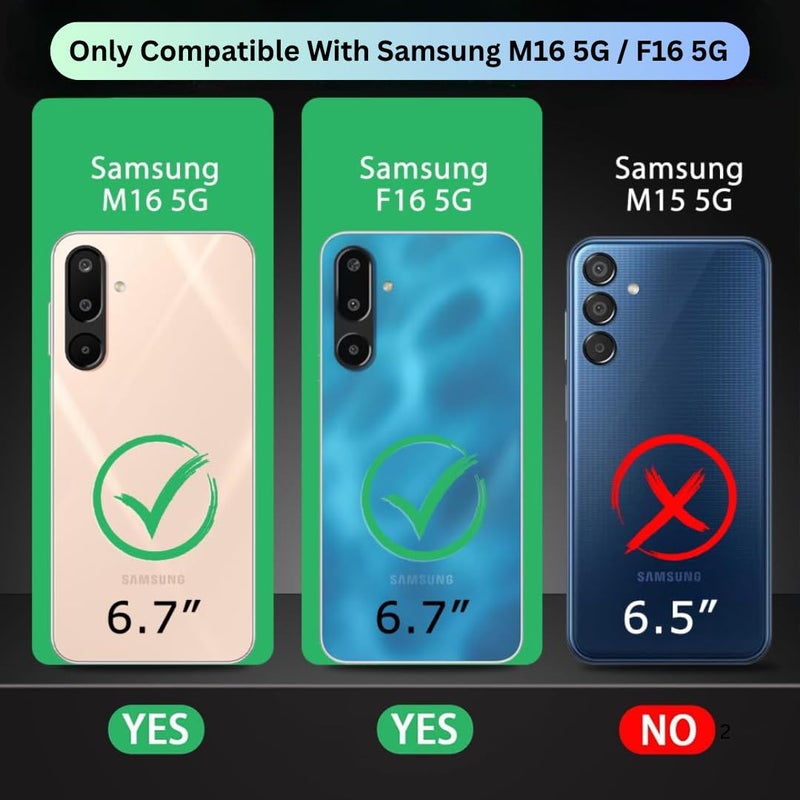 ShieldTech Back Cover Case + Screen Protector for Samsung Galaxy M16 5G / F16 5G | Transparent Mobile Phone Back Cover for Samsung Galaxy M 16 / F 16 5G | Samsung M16 / F16 5G TPU Transparent Case - Image 5