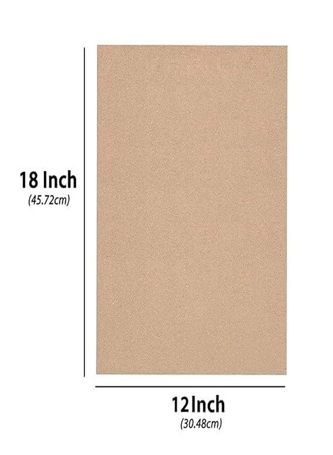 لوح خشبي من مادة MDF مقاس 12 × 18 بوصة من Berrybox، مناسب لفن الماندالا، والليبان، والراتنج، والأعمال الفنية والحرفية، بسماكة 4 مم، عبوة من قطعتين - مادة كرتونية ممتازة للفنانين وطلاب الفنون والحرف - قطع صلبة بأحجام صغيرة وكبيرة (30 × 45 سم) - Image 2