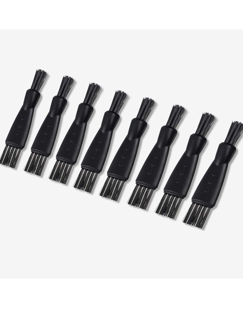 SYOSI - 8 Pieces Shaver Brush Razor, Cleaning Brush Electric Double Sided, Trimmer Shaver Brush Cleaner Set, Nylon Bristles PP Handle - Image 1