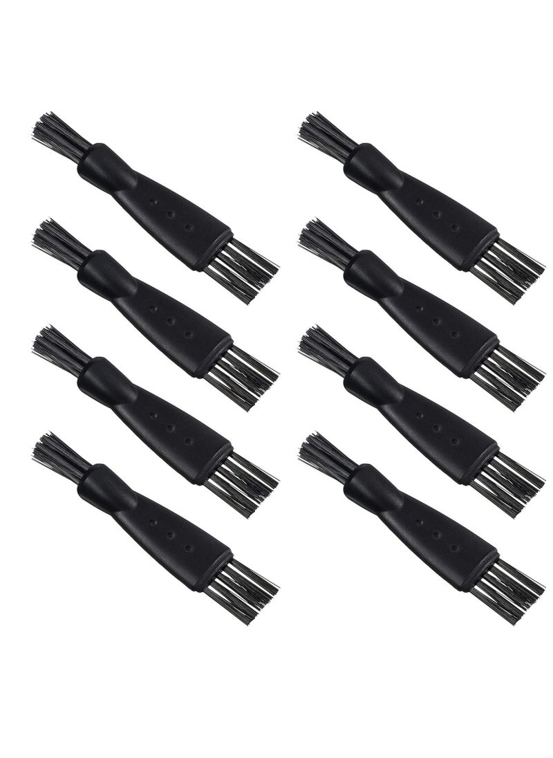 SYOSI - 8 Pieces Shaver Brush Razor, Cleaning Brush Electric Double Sided, Trimmer Shaver Brush Cleaner Set, Nylon Bristles PP Handle - Image 1