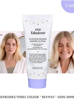 EVO Fabuloso - Platinum Blonde Color Boosting Treatment - Color Care Conditioner for Color-Treated Hair - Helps Maintain Color Depth, Tone & Shine - Travel Size, 30ml / 1.01fl.oz  - Image 5