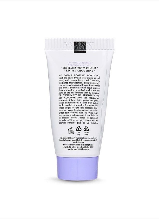 EVO Fabuloso - Platinum Blonde Color Boosting Treatment - Color Care Conditioner for Color-Treated Hair - Helps Maintain Color Depth, Tone & Shine - Travel Size, 30ml / 1.01fl.oz  - Image 2