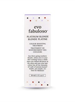 EVO Fabuloso - Platinum Blonde Color Boosting Treatment - Color Care Conditioner for Color-Treated Hair - Helps Maintain Color Depth, Tone & Shine - Travel Size, 30ml / 1.01fl.oz  - Image 3