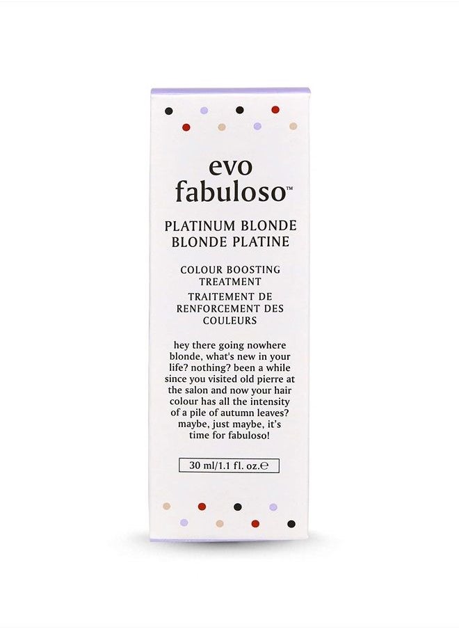 EVO Fabuloso - Platinum Blonde Color Boosting Treatment - Color Care Conditioner for Color-Treated Hair - Helps Maintain Color Depth, Tone & Shine - Travel Size, 30ml / 1.01fl.oz  - Image 3