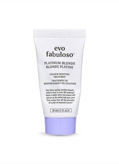 EVO Fabuloso - Platinum Blonde Color Boosting Treatment - Color Care Conditioner for Color-Treated Hair - Helps Maintain Color Depth, Tone & Shine - Travel Size, 30ml / 1.01fl.oz  - Image 1