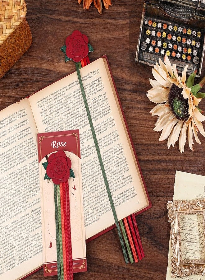 icceemee 2pcs Leather Bookmarks with Bookmarks for Women, Writers, Readers Durable Book Markers Book Accessories Unique Gifts for Men, Women - Image 5