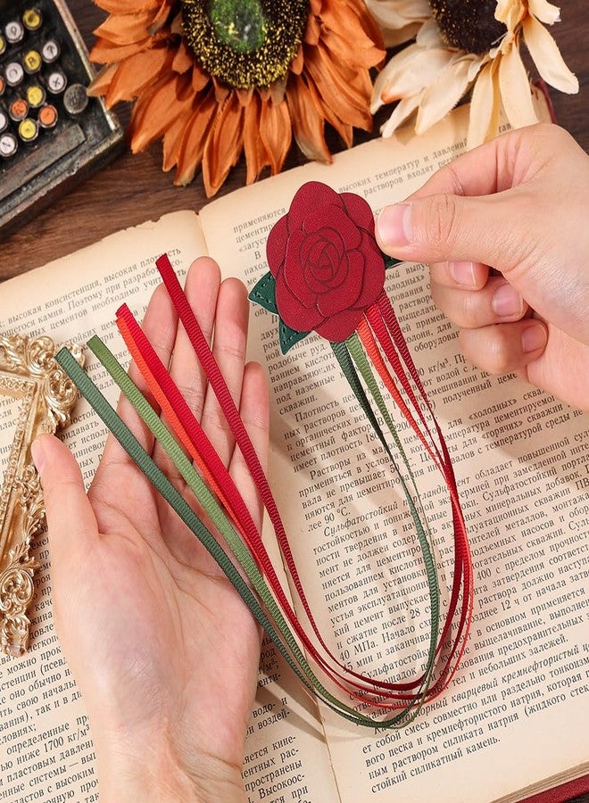 icceemee 2pcs Leather Bookmarks with Bookmarks for Women, Writers, Readers Durable Book Markers Book Accessories Unique Gifts for Men, Women - Image 4
