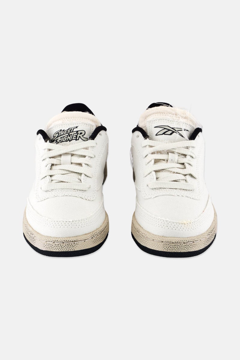 Reebok Reebok x Street Fighter Kids Boy Club 85 Lace Up Tennis Shoes, Off White  - Image 4