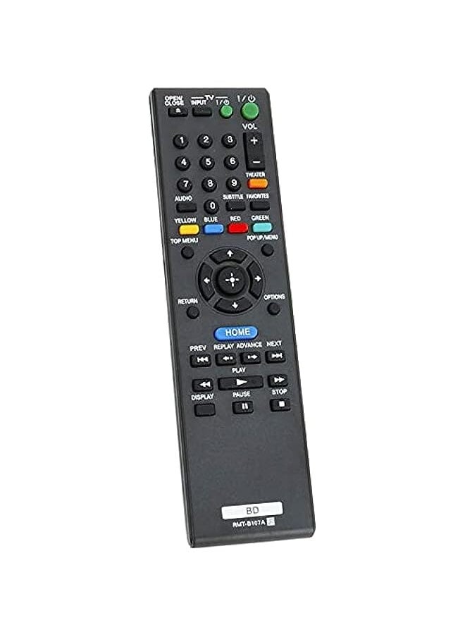 HuHa - New Rmt-B107A Remote Control Fit For Sony Blu-Ray Disc Dvd Player Bdp-S370 Bdp-S373 Bdp-S470 Bdp-S570 Bdps370 Bdps373 Bdps470 Bdps570 - Image 1