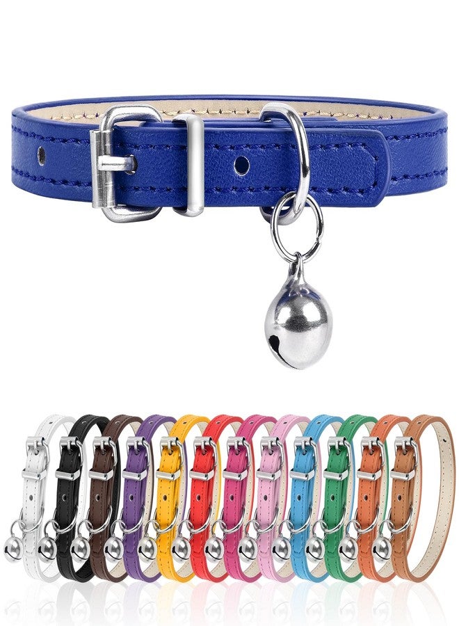 Engorgio XXS Dog Collar for Teacup Adjustable Teacup Dog Collar for Small Medium Large Dogs 3/8 inch Width (Dark Blue, XXS) - Image 1