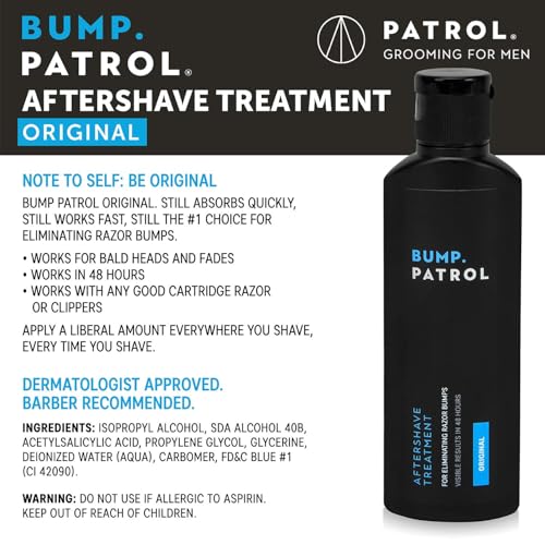 Bump Patrol Original Formula After Shave Bump Treatment Serum Razor Bumps Ingrown Hair Solution for Men and Women 2 Ounces 2 Pack - Image 5