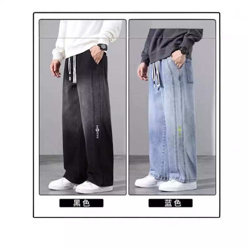 Unisex Classic Denim Jeans Loose Fit Daily Outdoor Wear - Image 4
