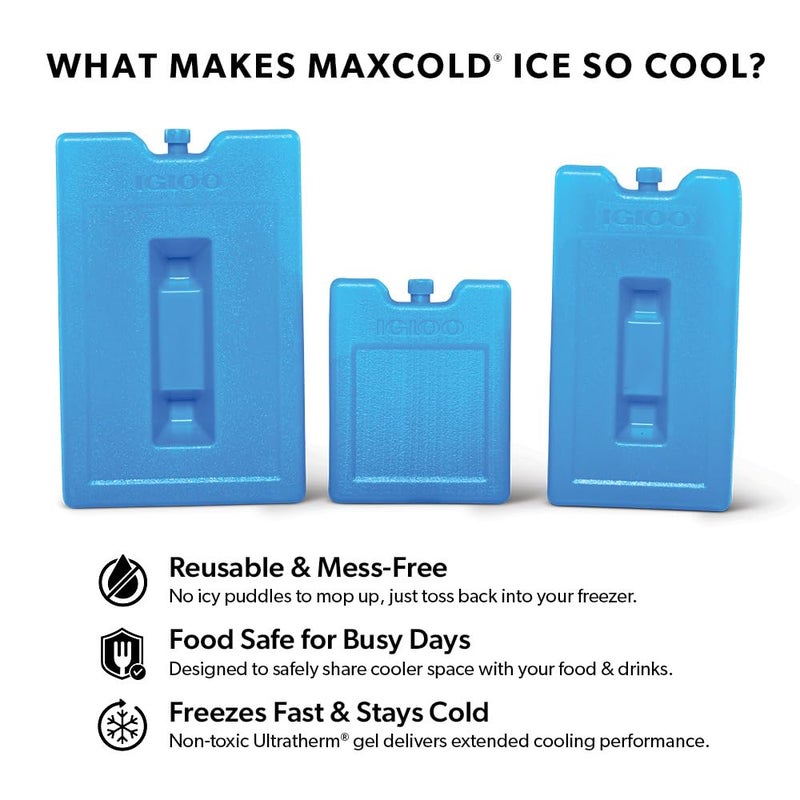 Igloo Maxcold Ice Blocks, Reusable Ice Packs for Coolers, Freezer Pack, Cold Packs for Coolers, Long Lasting Ice Blocks - Image 5