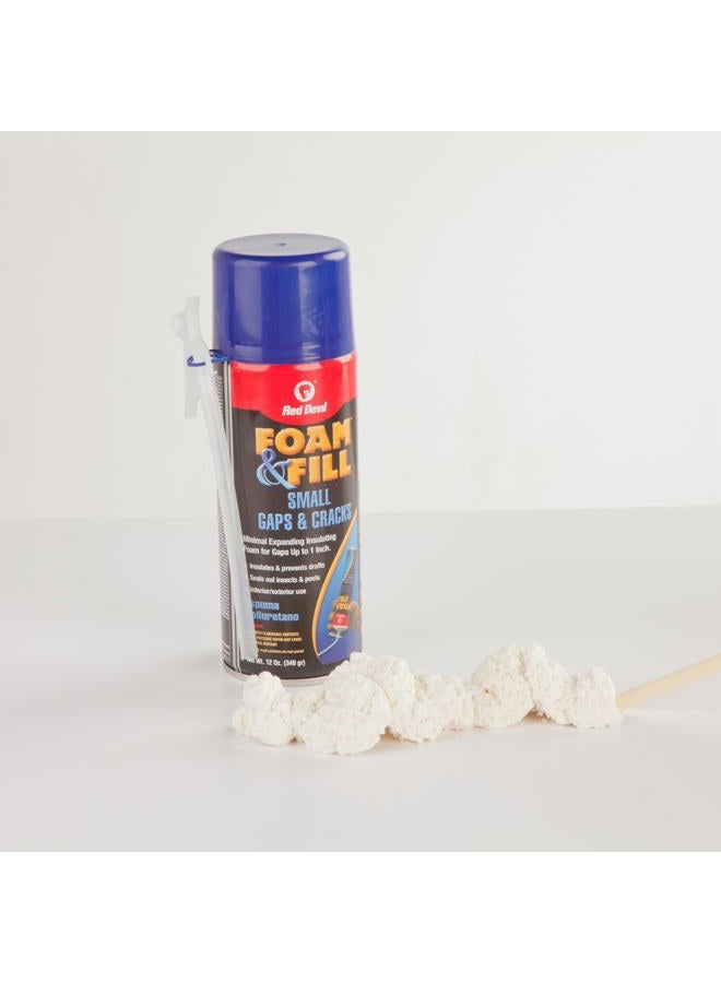 Red Devil 0913 Foam & Fill Small Gaps & s Expanding Polyurethane Sealant, 12 oz, Off-White, Pack of 1 - Image 5