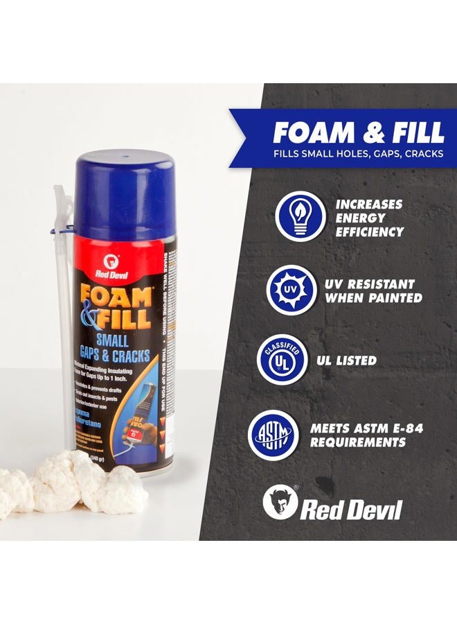 Red Devil 0913 Foam & Fill Small Gaps & s Expanding Polyurethane Sealant, 12 oz, Off-White, Pack of 1 - Image 3