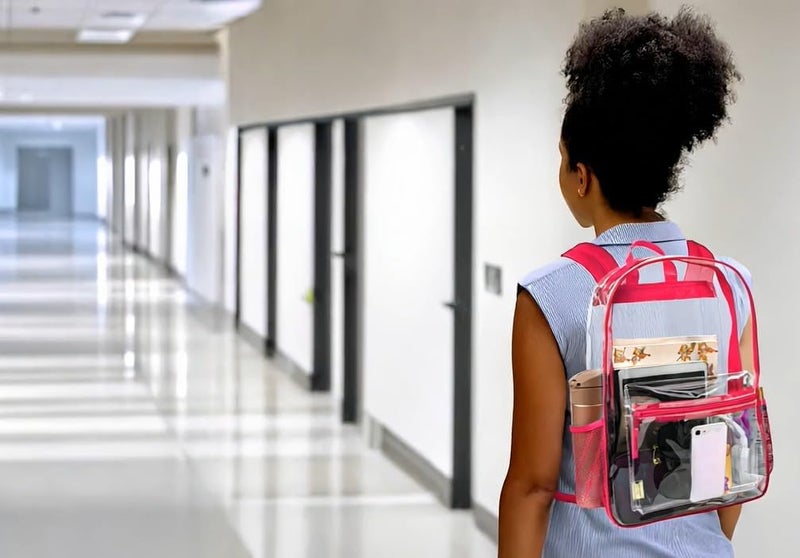 Trailmaker Clear Backpack Heavy Duty with Padded Straps, Side Pockets for Kids, Boys, Girls, School, Stadium Approved Events - Image 5