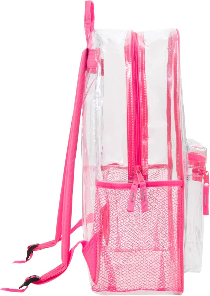 Trailmaker Clear Backpack Heavy Duty with Padded Straps, Side Pockets for Kids, Boys, Girls, School, Stadium Approved Events - Image 3