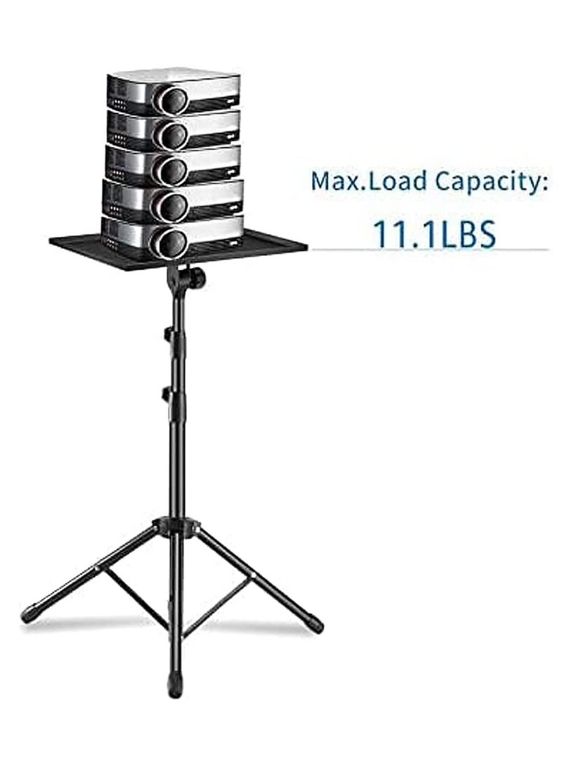 Generic - Projector Stand, Portable DJ Laptop Stand Adjustable Height 16 to 35 Inch, Tall Folding Floor Computer Tripod Stand for Indoor Outdoor Use(With phone holder) - Image 1