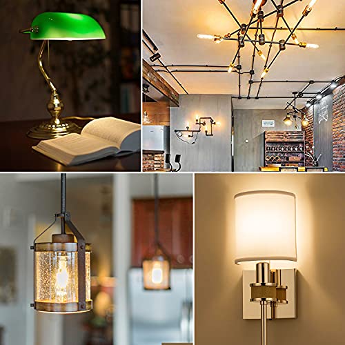 LUXRITE T10 LED Bulb, 5W=60W Equivalent, 2700K Warm White, Vintage Edison Filament Bulb, 500 Lumens, Tubular Light Bulb, Damp Rated, UL Listed, E26 Standard Base (3 Pack) - Image 2
