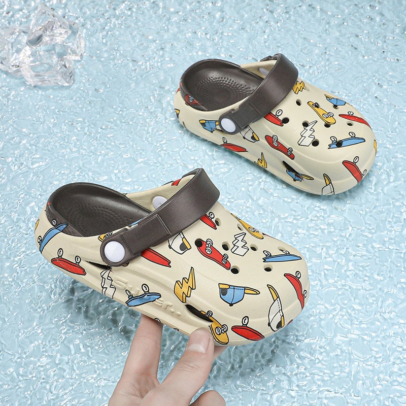 Cartoon Camouflage Baby Slippers Summer Non-Slip New Children'S Hole Shoes Indoor And Outdoor Wear Non-Slip Beach Sandals - Image 3