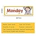 Lachilly 40 Pcs Days of The WeekSeasonalMonths of The YearWeather Flashcards Subject Titles for Bulletin Board Headliners Classroom Decoration Teacher Teaching Aids - Image 4