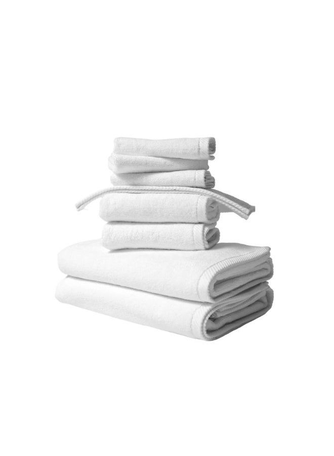 Hotel Suite Towel Combo - White - 2x Bath, Hand, Face