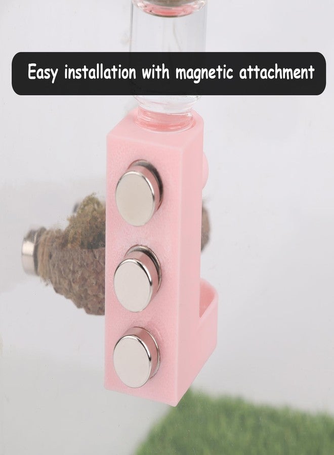 Daerky Small Animal Water Feeder, Magnetic Hanging Feeder & Hidden Cave - Accessories for Jumping Spiders, Wolf Spiders, Mantises, Arboreal Animals & Other Small Creatures - 5ML Capacity (Red) - Image 3