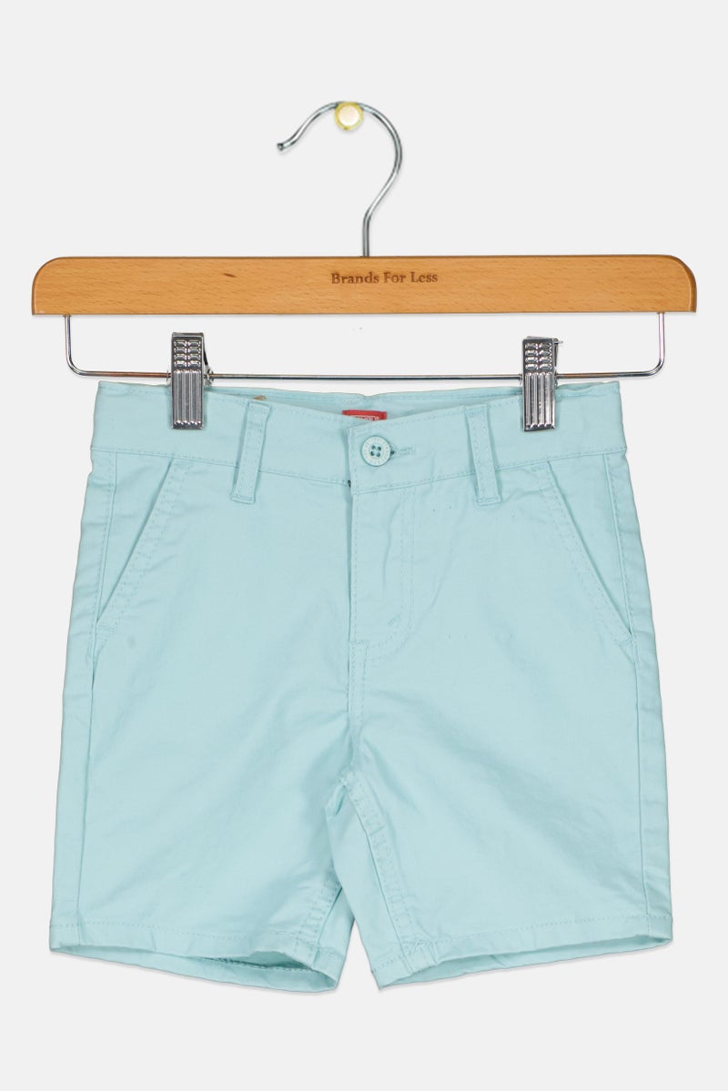 Levi's Toddlers Boy Solid Chino Shorts, Mint Green - Image 1