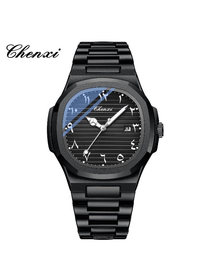 Chenxi Men’s Quartz Wrist Watch with Luxury Modern Design, Water Resistant, Scratch-Resistant Glass, Full Stainless Steel with Elegant Box - Image 1