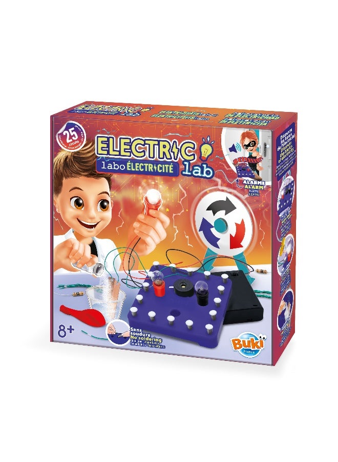 Buki France Electricity Workshop – Electronics Kit | Build 25 electrical circuits in total safety, for Kids 8+ Years - Image 1