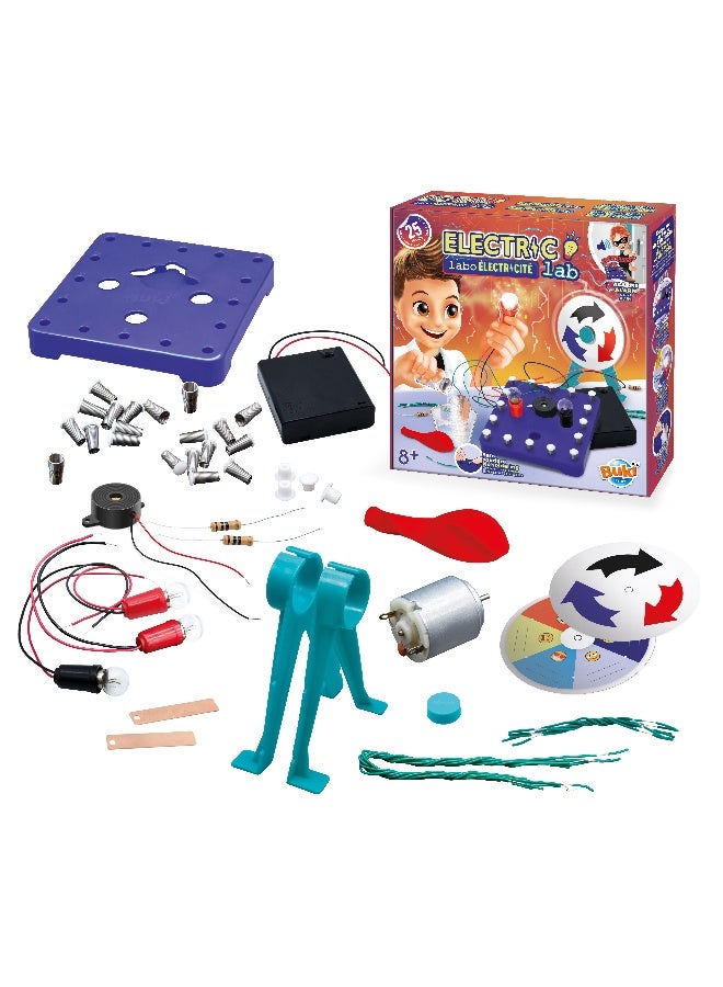 Buki France Electricity Workshop – Electronics Kit | Build 25 electrical circuits in total safety, for Kids 8+ Years - Image 2