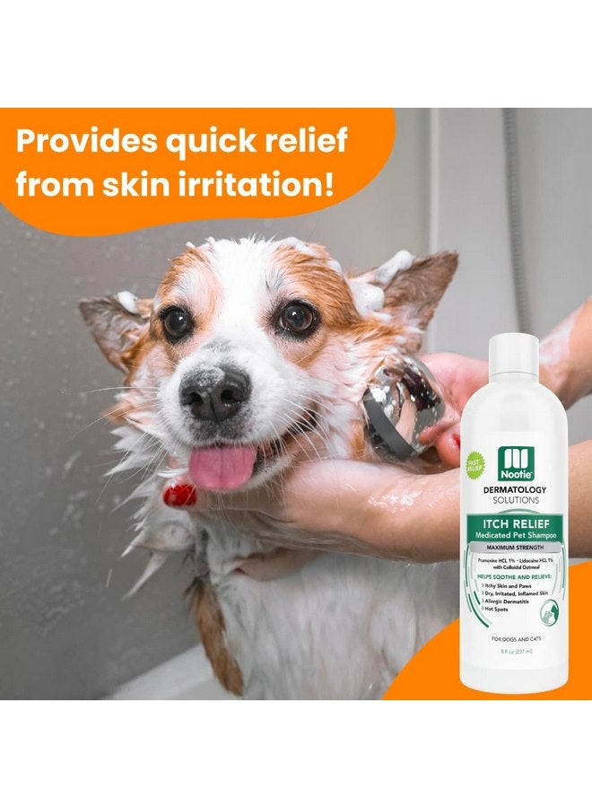 نوتي شامبو Nootie Itch Relief للكلاب والقطط، يخفف من حكة الجلد، شامبو طبي للحيوانات الأليفة، يباع في أكثر من 10000 عيادة بيطرية ومتجر للحيوانات الأليفة في جميع أنحاء العالم، 8 أونصة - Image 4
