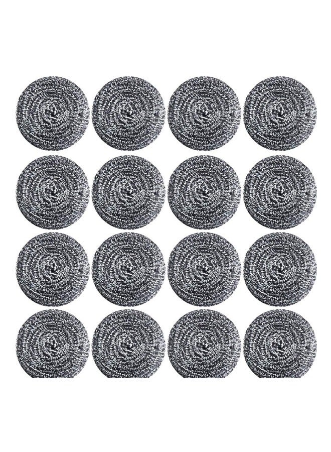 Steel Wool Scrubber, Heavy-Duty Durable, Cleans Pots, Pans, Grills And Ovens (16 Pieces) - Image 1